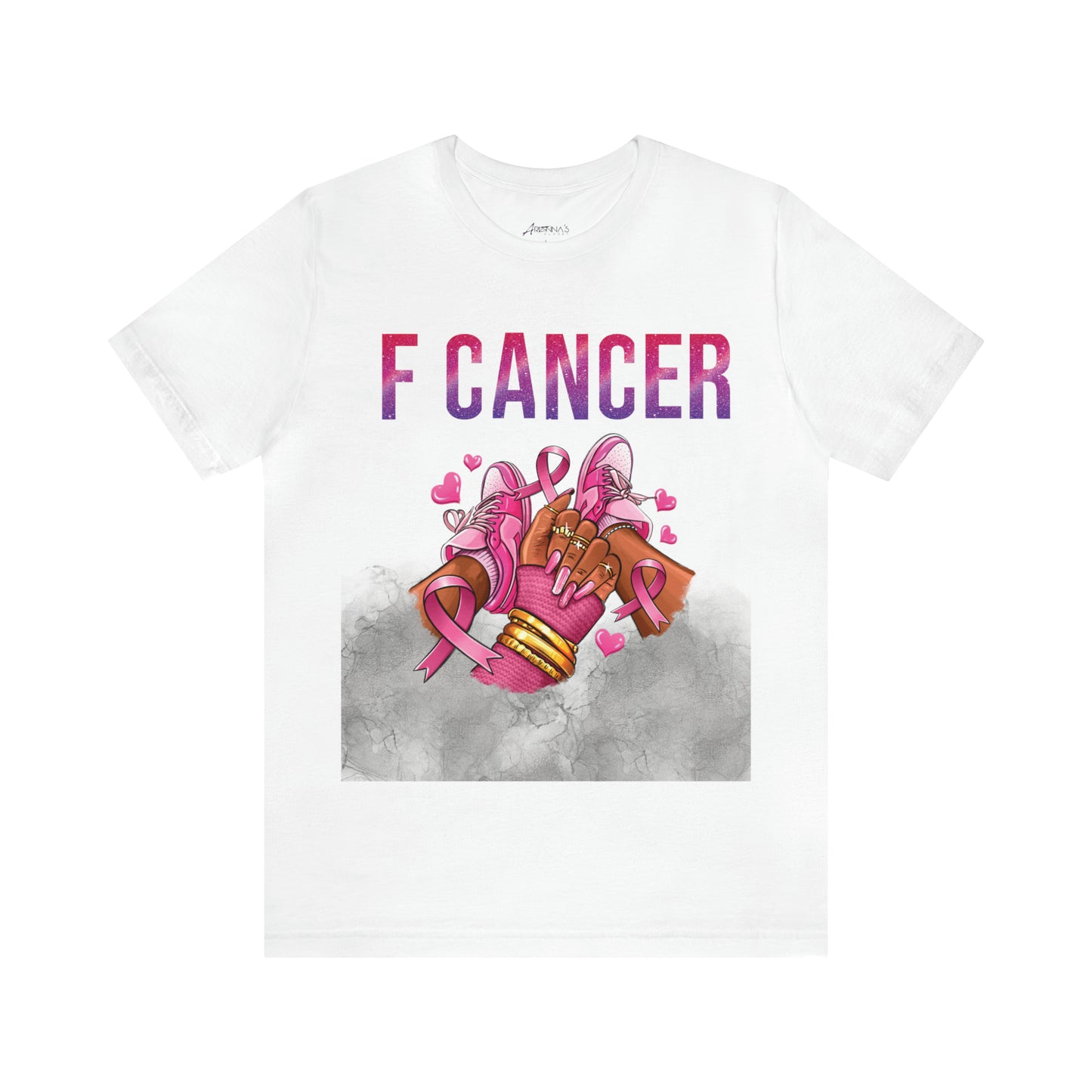 F Cancer Jersey Short Sleeve Tee - Arianna's Kloset