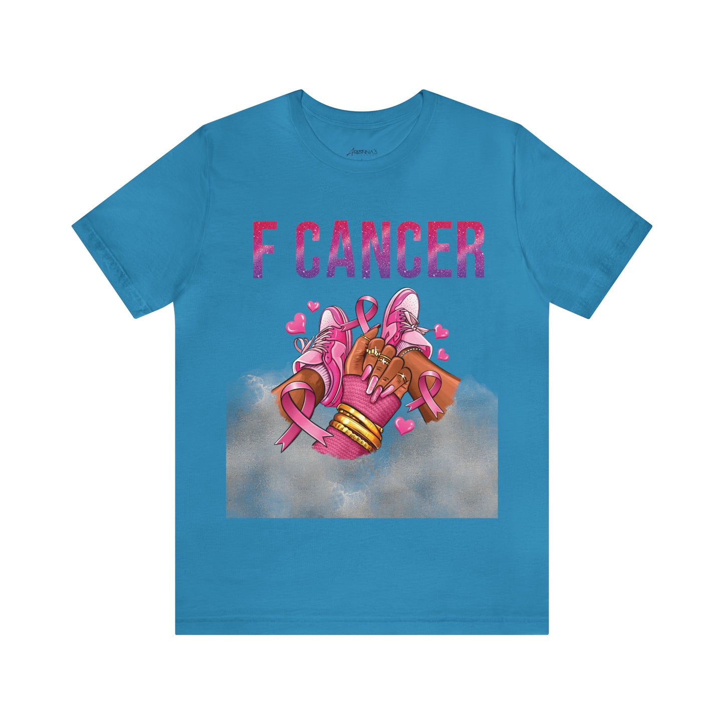 F Cancer Jersey Short Sleeve Tee - Arianna's Kloset