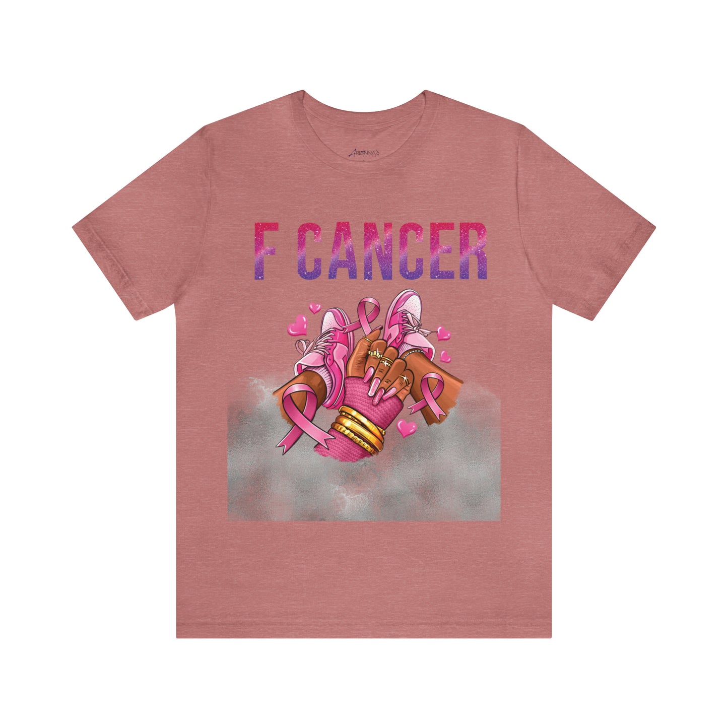 F Cancer Jersey Short Sleeve Tee - Arianna's Kloset