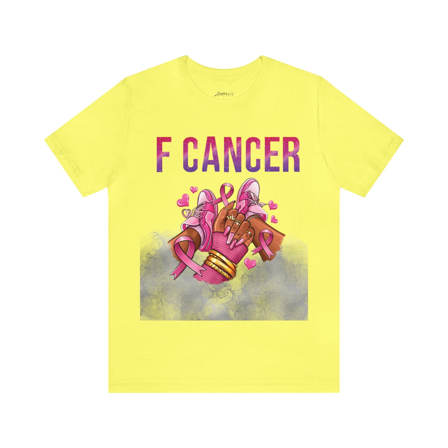 F Cancer Jersey Short Sleeve Tee - Arianna's Kloset