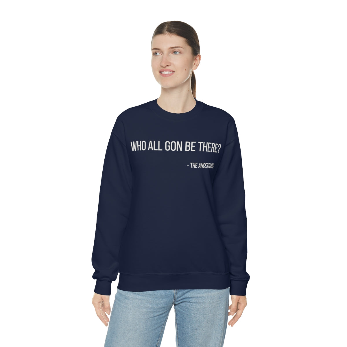 Who All Gon Be There Heavy Blend™ Crewneck Sweatshirt - Arianna's Kloset