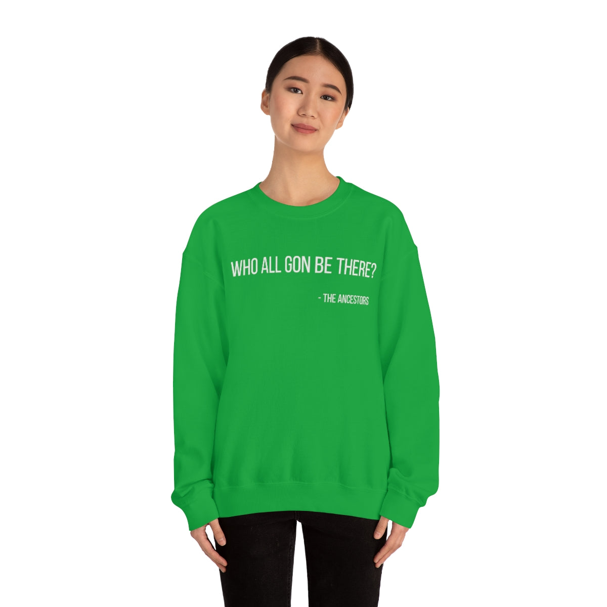 Who All Gon Be There Heavy Blend™ Crewneck Sweatshirt - Arianna's Kloset