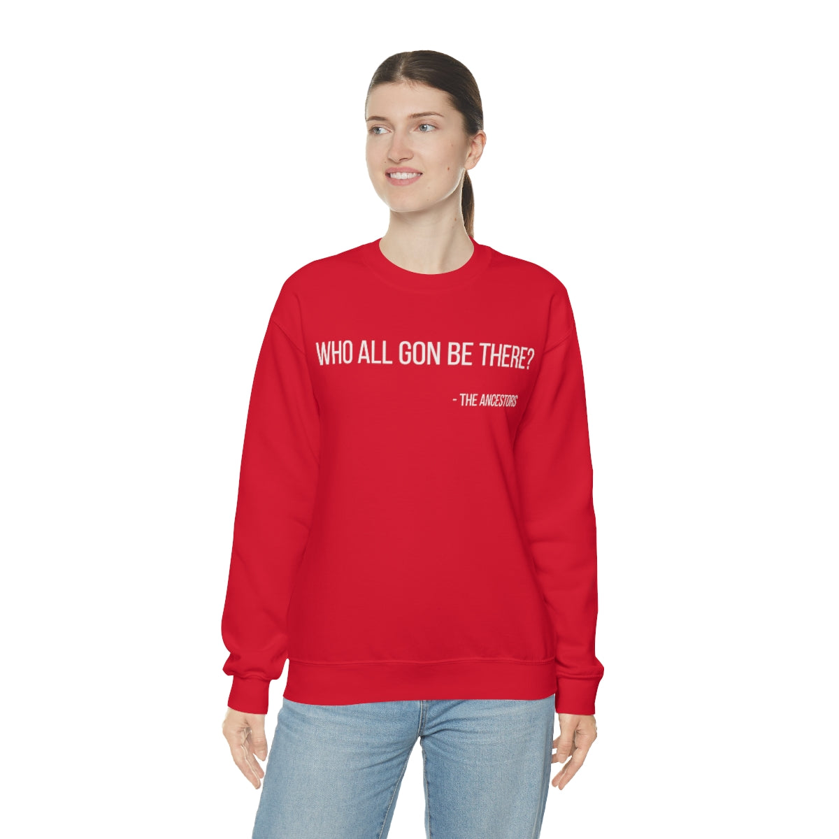 Who All Gon Be There Heavy Blend™ Crewneck Sweatshirt - Arianna's Kloset