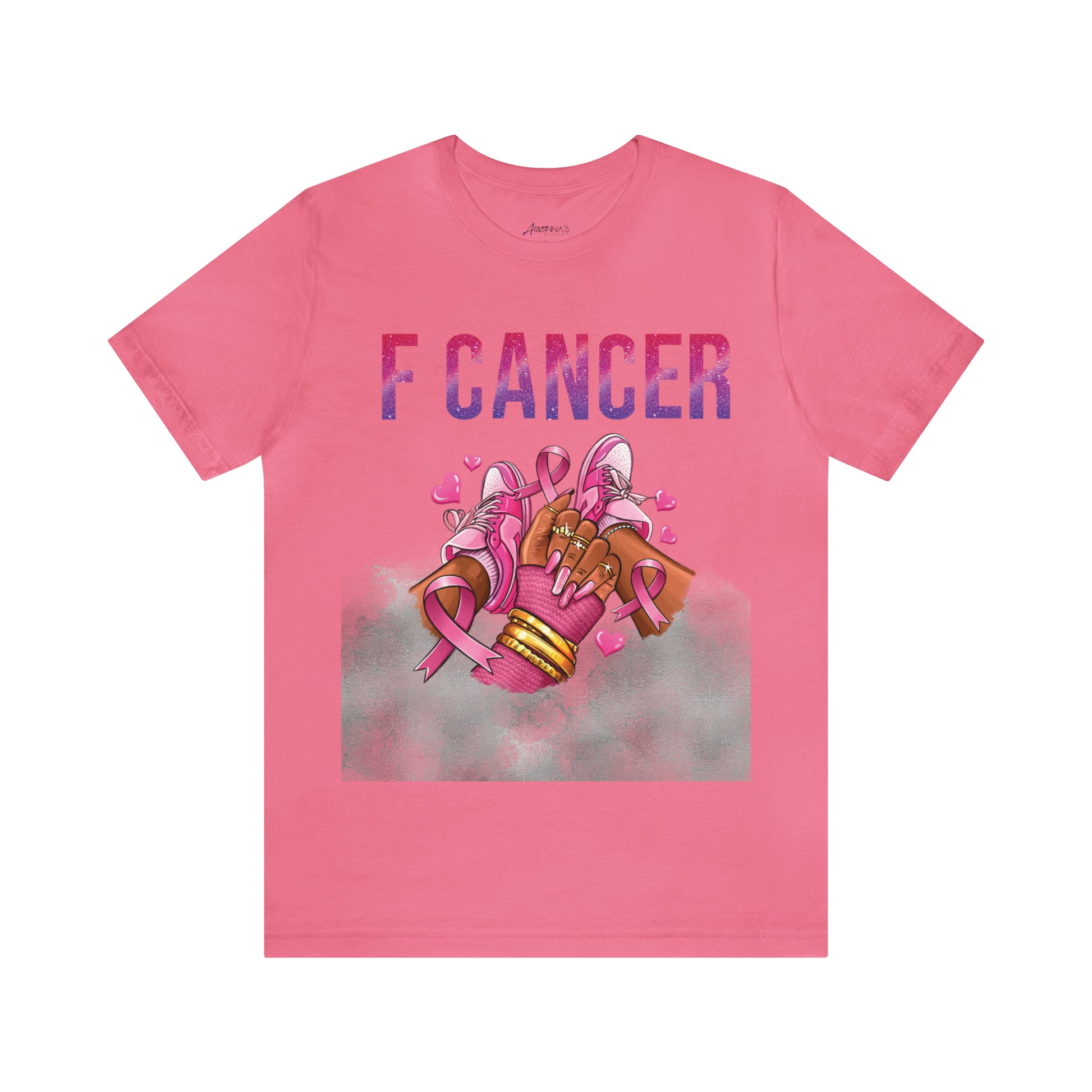 F Cancer Jersey Short Sleeve Tee - Arianna's Kloset