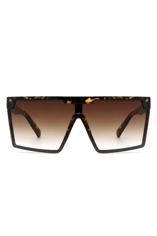 Oversize Square Flat Top Fashion Women Sunglasses - Arianna's Kloset