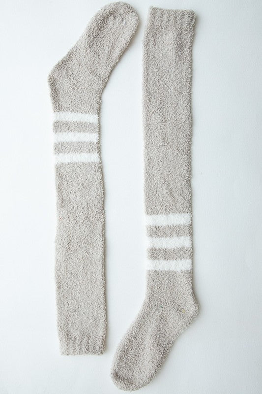 Knee-High Boucle Socks - Arianna's Kloset