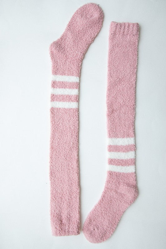 Knee-High Boucle Socks - Arianna's Kloset