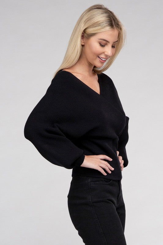 Cross on sale wrap jumper