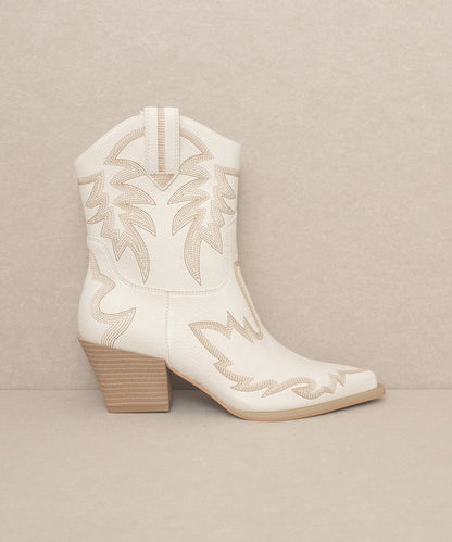 OASIS SOCIETY Nantes - Embroidered Cowboy Boots - Arianna's Kloset
