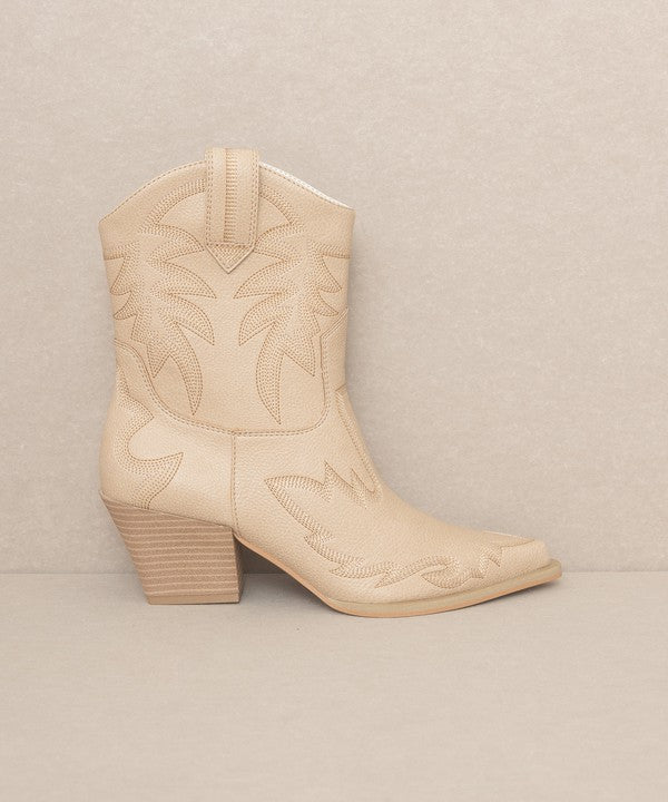 OASIS SOCIETY Nantes - Embroidered Cowboy Boots - Arianna's Kloset