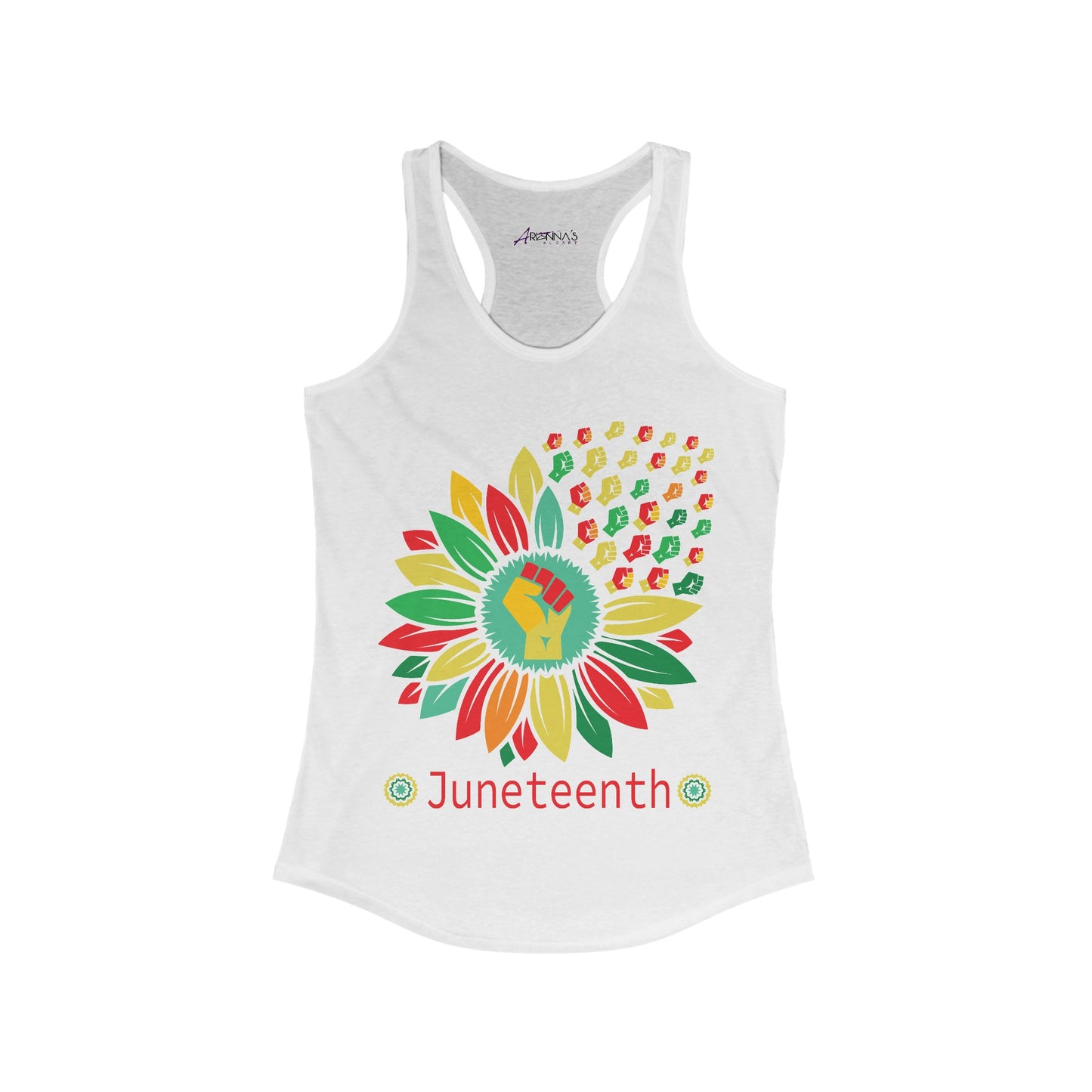 Juneteenth Flower Child Women's Ideal Racerback Tank