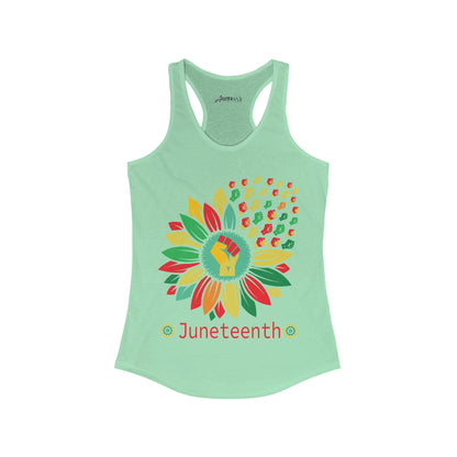 Juneteenth Flower Child Women's Ideal Racerback Tank