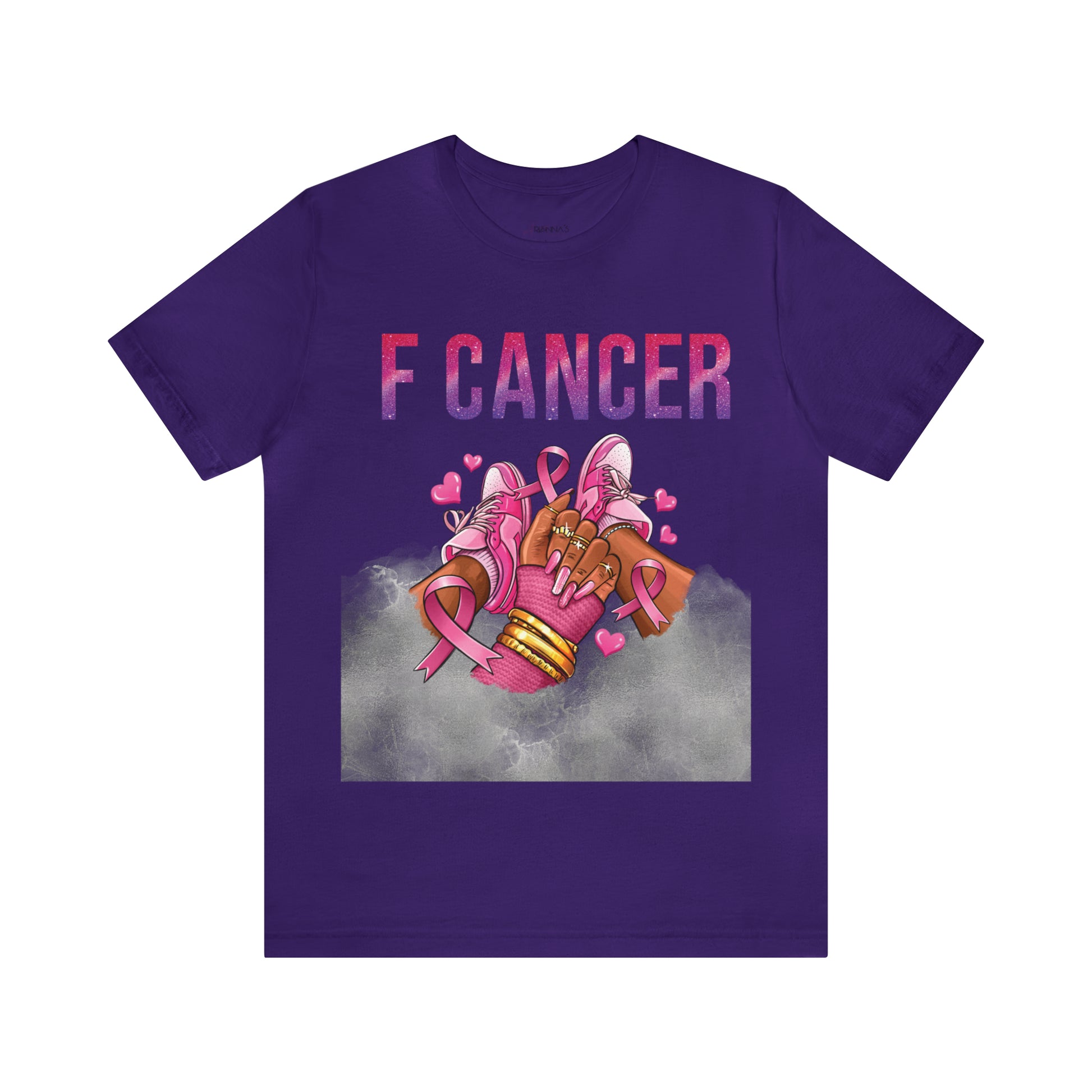 F Cancer Jersey Short Sleeve Tee - Arianna's Kloset