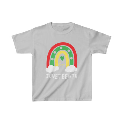 Somewhere Under A Rainbow For Juneteenth Kids Heavy Cotton™ Tee