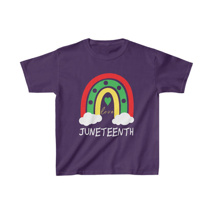 Somewhere Under A Rainbow For Juneteenth Kids Heavy Cotton™ Tee