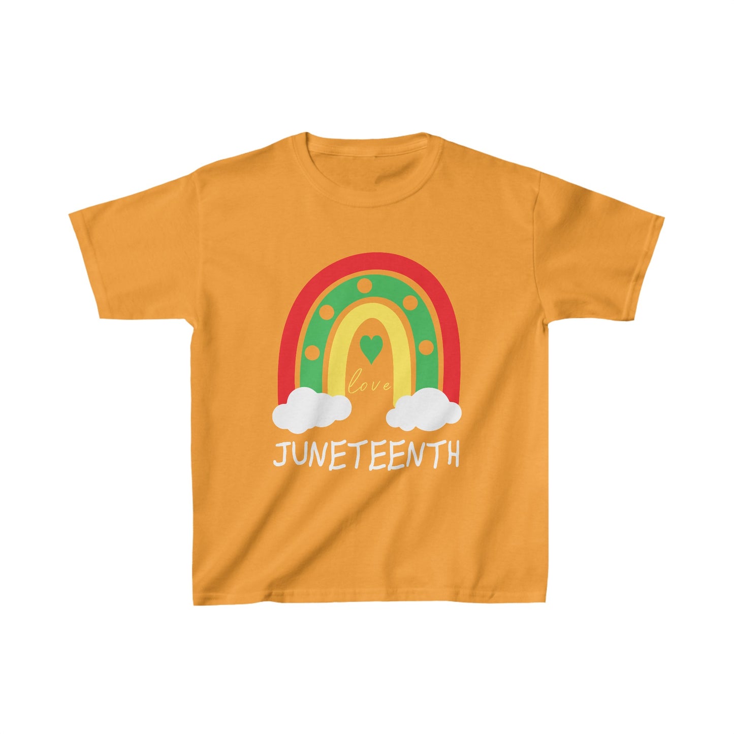 Somewhere Under A Rainbow For Juneteenth Kids Heavy Cotton™ Tee