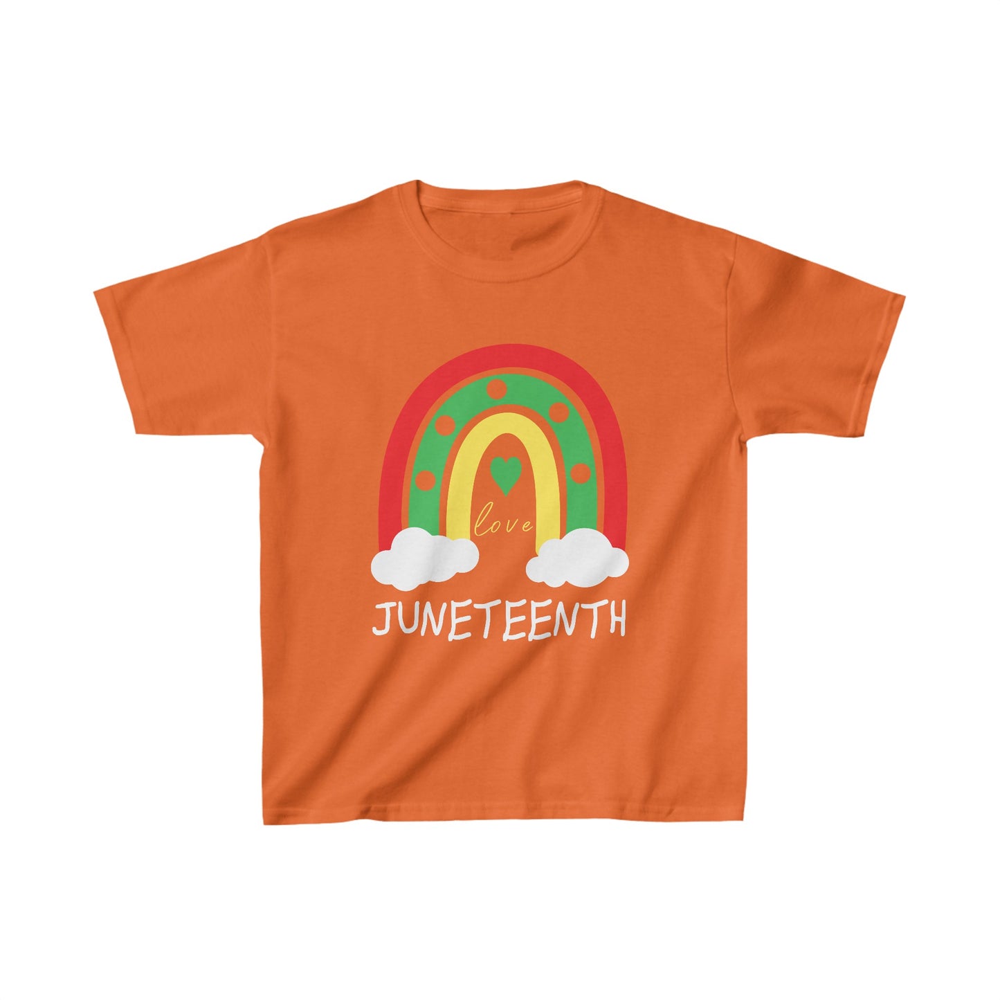 Somewhere Under A Rainbow For Juneteenth Kids Heavy Cotton™ Tee