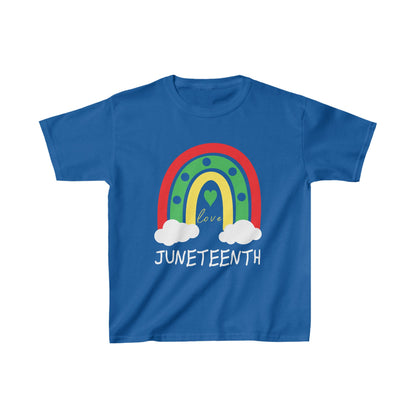 Somewhere Under A Rainbow For Juneteenth Kids Heavy Cotton™ Tee