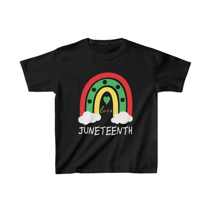 Somewhere Under A Rainbow For Juneteenth Kids Heavy Cotton™ Tee