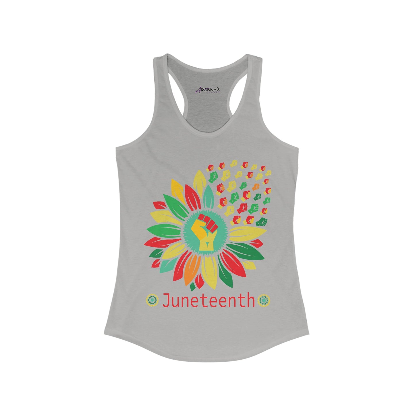 Juneteenth Flower Child Women's Ideal Racerback Tank