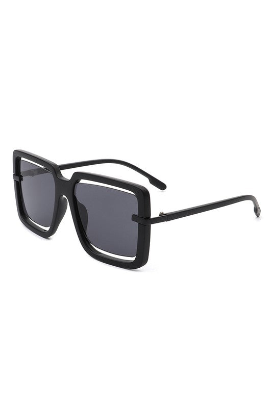 Brand New Oversized Rectangle Sunglasses Mens For Men And Women Flat Top,  Rectangle And Square Rimless Frames With Gold Accents And Tags From  Linling888, $22.37 | DHgate.Com