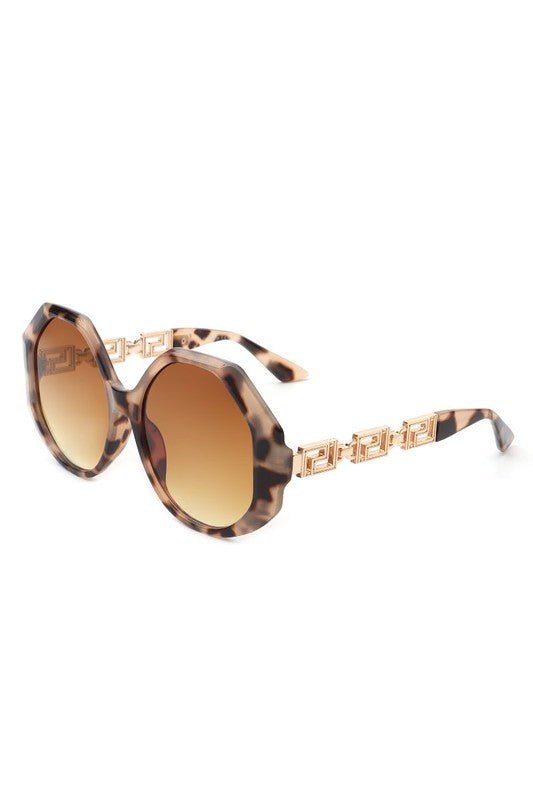 Round Circle Geometric Fashion Oversize Sunglasses - Arianna's Kloset