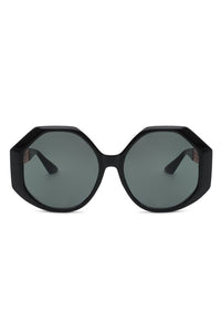 Round Circle Geometric Fashion Oversize Sunglasses - Arianna's Kloset