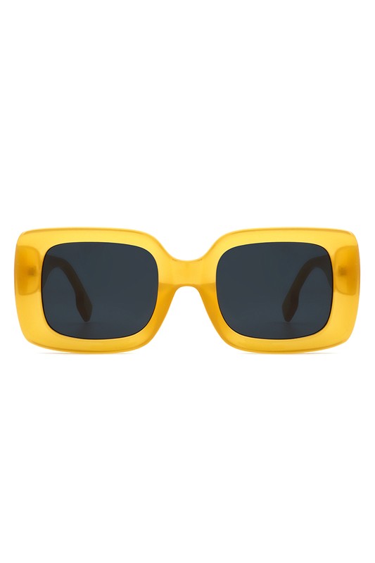 Square Retro Flat Top Fashion Sunglasses - Arianna's Kloset