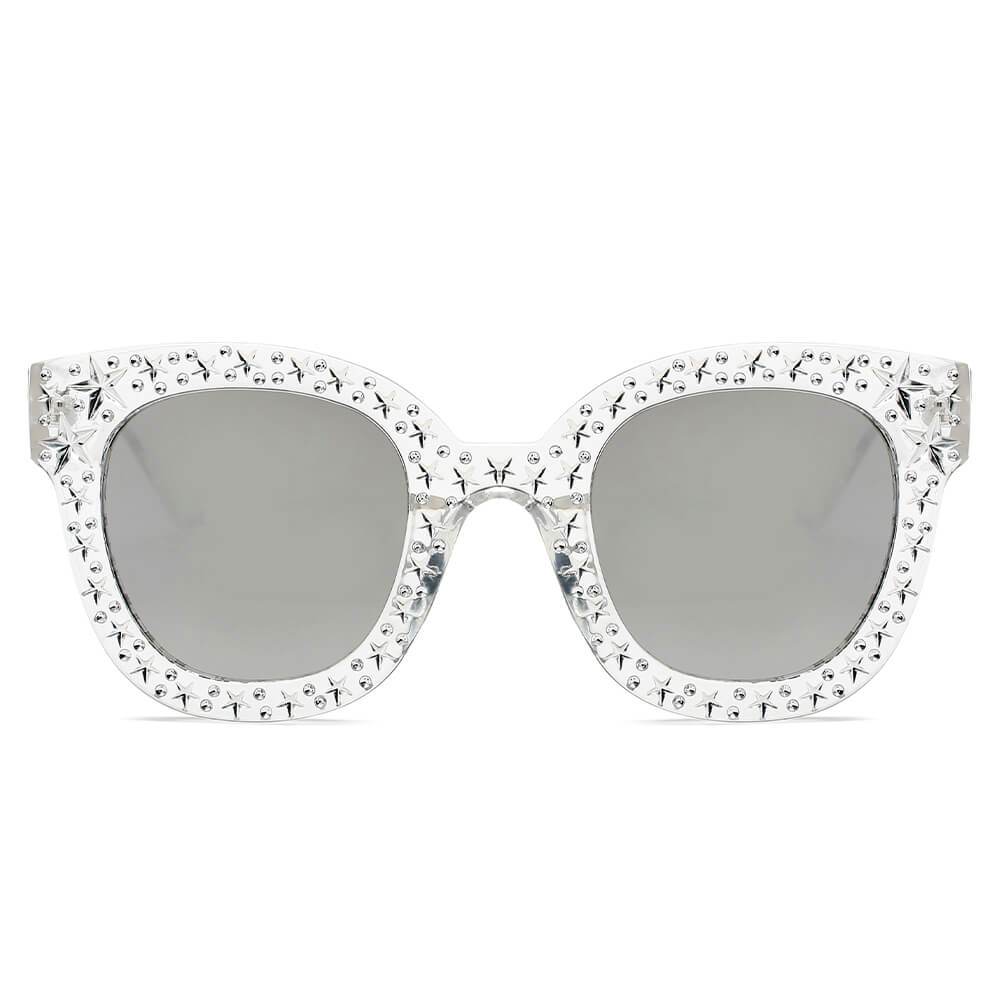 DOSWELL Women Fashion Oversize Round Sunglasses - Arianna's Kloset