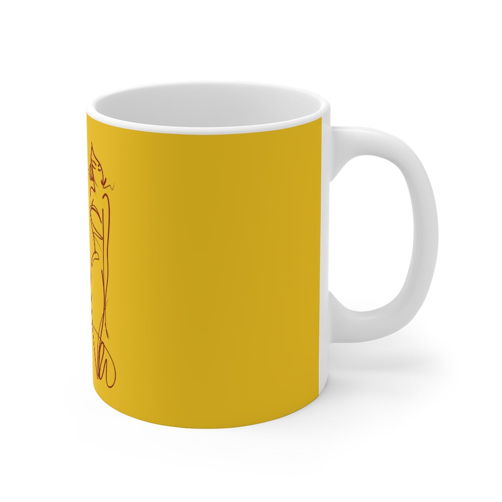 Yellow Unapologetic Mug 11oz - Arianna's Kloset