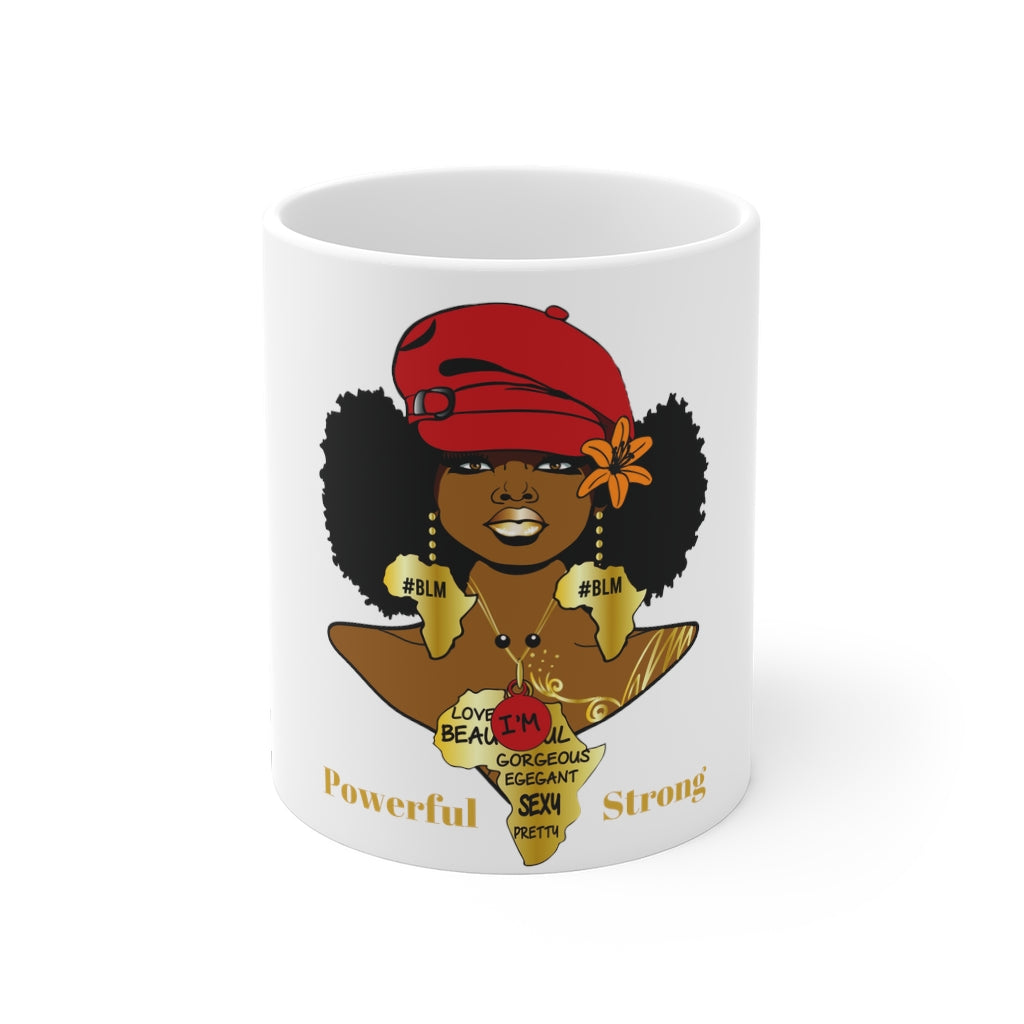 I AM - Powerful & Strong Mug 11oz - Arianna's Kloset