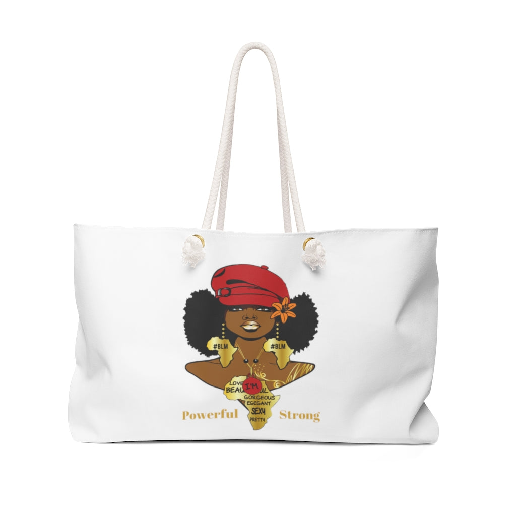 I AM Powerful & Strong - Large Tote Bag - Arianna's Kloset
