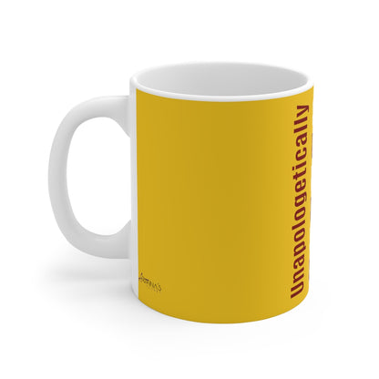 Yellow Unapologetic Mug 11oz - Arianna's Kloset
